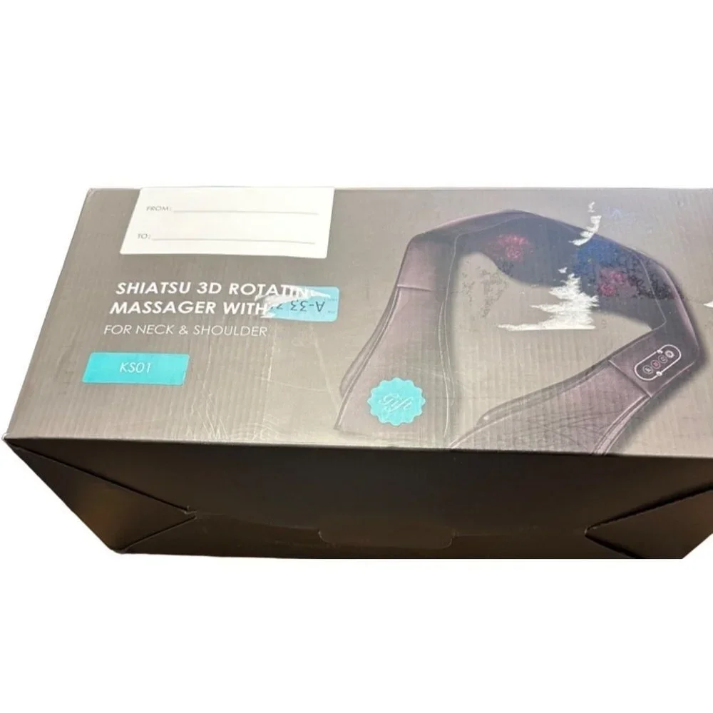 Shiatsu 3D Rotation Massager For Neck and Shoulder / Car / Office / Chair